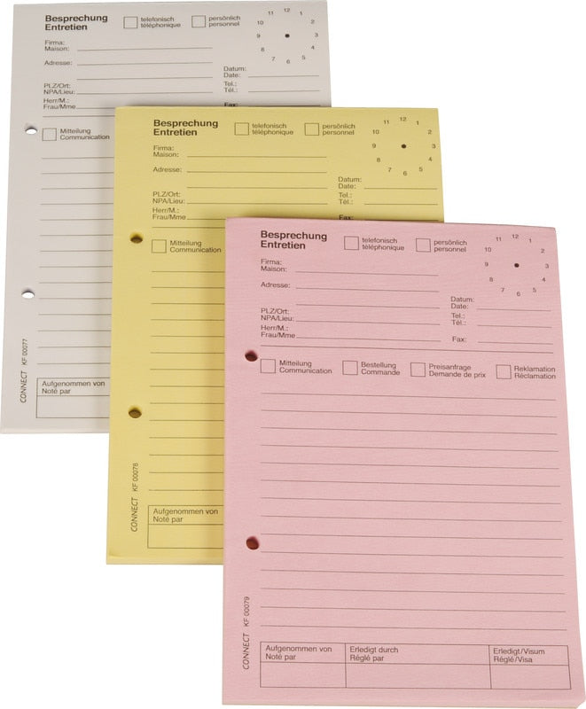 Q-CONNECT Formularblock – mehrsprachig, 80 Blatt, A5