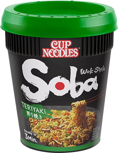 Nissin Soba Instantnudeln Teriyaki Becher – 90 g