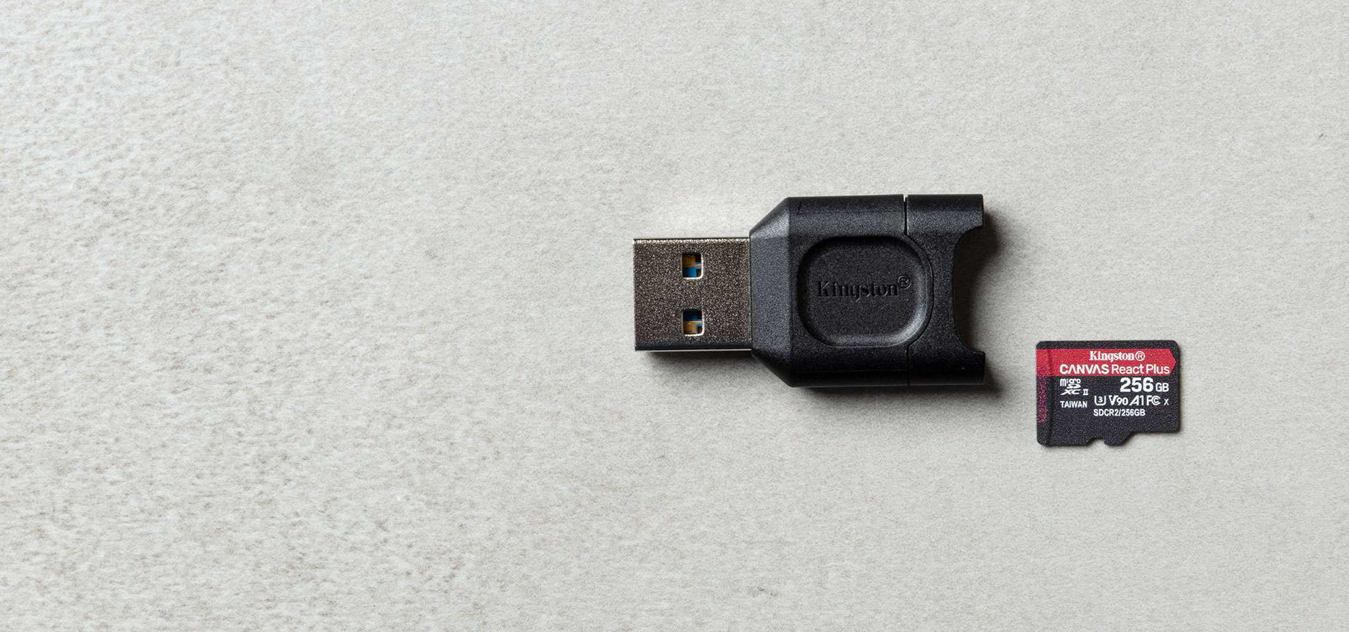 Kingston Technology Kingston – USB-Kartenleser USB-A – microSD – USB 3.2 Gen 1 (5 Gbit/s) – Schwarz – für Windows, Mac und mehr