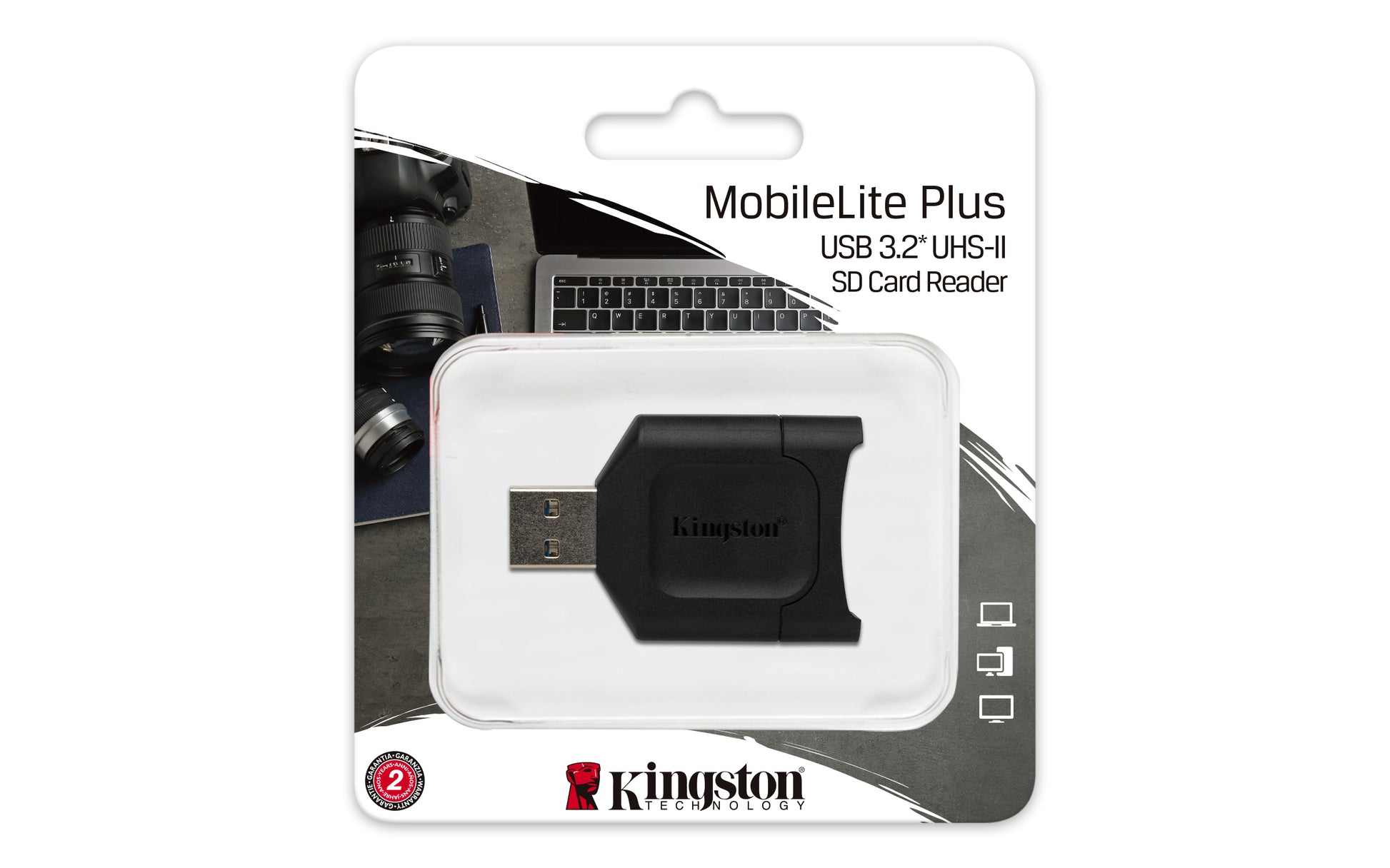 Kingston Technology Kingston – USB-Kartenleser USB-A – SD – USB 3.2 Gen 1 (5 Gbit/s) – Schwarz – für Windows, Mac, Linux und mehr