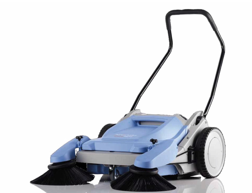 Kranzle Kränzle Kehrmaschine Colly 800 – 80 cm Arbeitsbreite – Hellblau/Grau