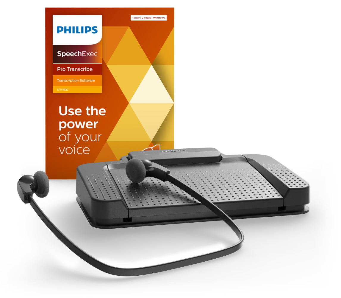 Philips LFH7277 – Transkriptions-Set – USB, 3,5-mm-Klinke, kabelgebunden – für PC – Schwarz, Kunststoff