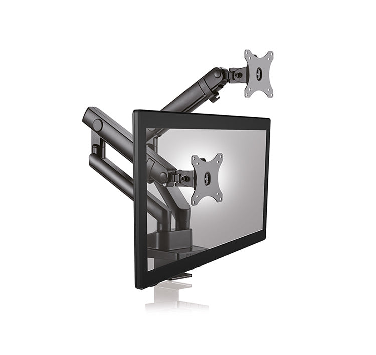 ICY BOX IB-MS314-T – Tischhalterung, Dual, Tischklemme, bis 32", VESA 75 × 75/100 × 100 mm, 16 kg
