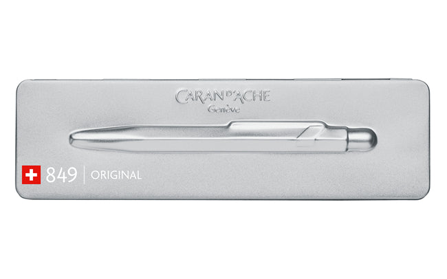 Caran d-Ache Kugelschreiber – Grau Meliert, Aluminium
