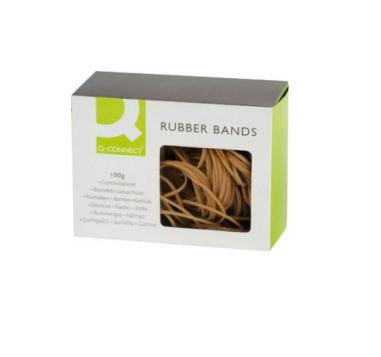 Connect Gummibänder – 1,5 × 30 mm, Ø 19 mm, Braun, Naturkautschuk, 100 g