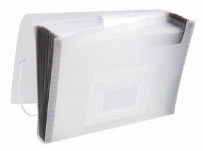 Connect Sammelmappe für A4, Kunststoff, transparent, mit Gummizug