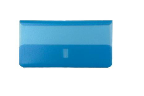 Connect Hängemappen-Klarsichthülsen – 60 × 31 mm, Blau, 25er-Pack