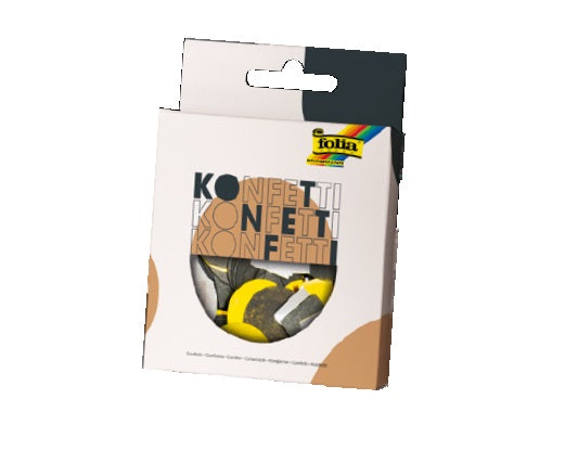 Folia Konfetti, mehrfarbig, Motiv Classy, recyclingfähig, FSC-zertifiziert