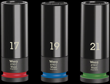 Wera Stecknuss-Satz 1/2" 17/19/21 mm, 3-teilig – 05004595001