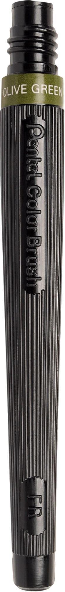 Pentel Pinselstift-Nachfülleinheit – oliv, geruchsarm, wasservermalbar, 1 Stk.