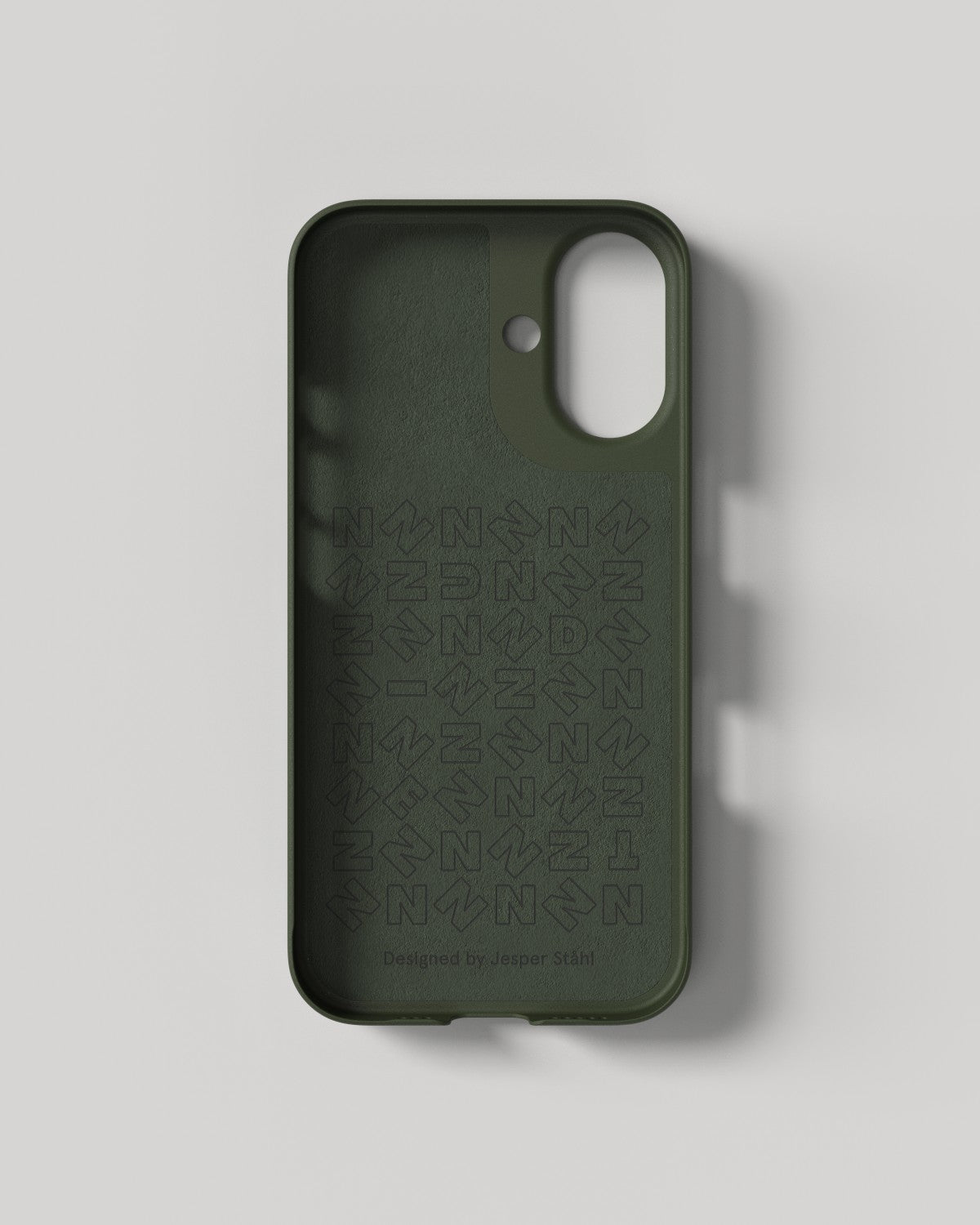 Nudient Thin Backcover – für Apple iPhone 16, MagSafe, Recycling-Kunststoff, Pine Green