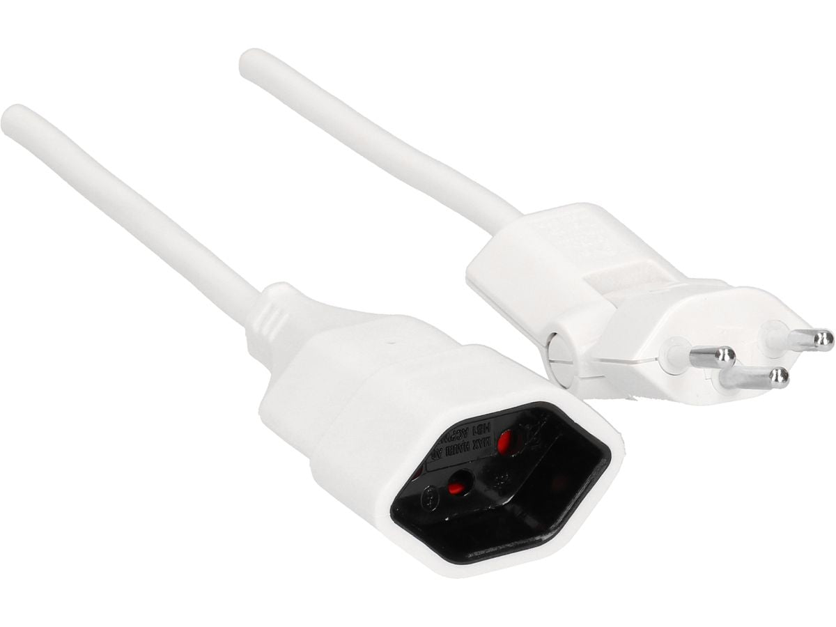 Max Hauri AG Max Hauri Verlängerungskabel – T12–T13, 10 m, 3×1,5 mm², weiss