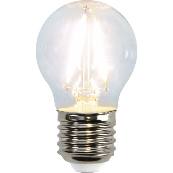 Star Trading LED-Leuchtmittel E27 G45 – 250 lm, 2 W, Warmweiss 2700 K – 1 Stk. – Klar