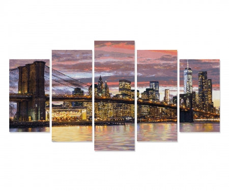 Schipper Malen-nach-Zahlen-Set New York in der Morgendämmerung – 132 × 72 cm – 5-teilig – ab 14 Jahren
