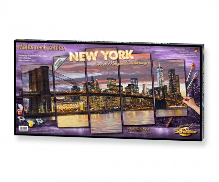Schipper Malen-nach-Zahlen-Set New York in der Morgendämmerung – 132 × 72 cm – 5-teilig – ab 14 Jahren