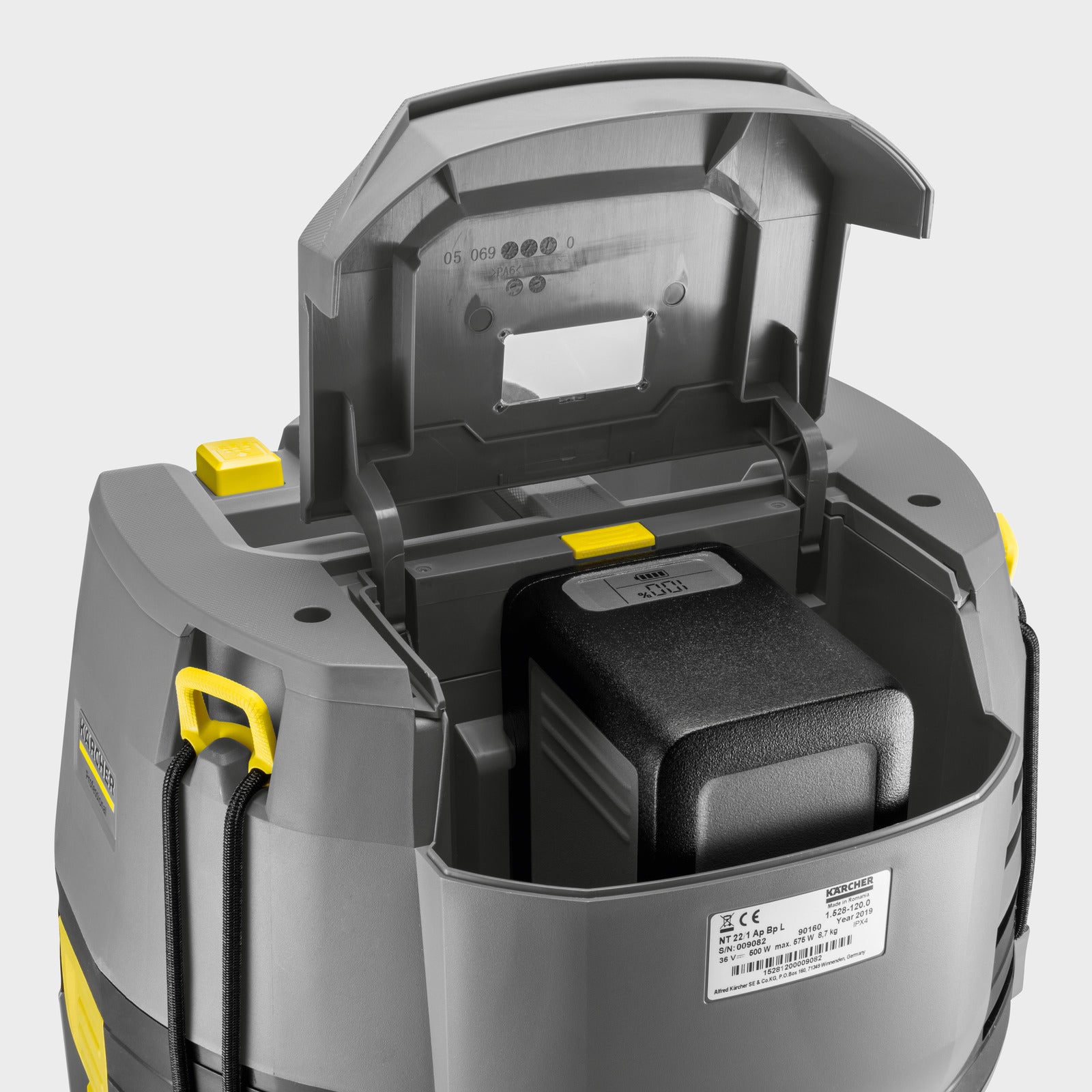 Kärcher Nass-/Trockensauger NT 22/1 Ap Bp L – 2-in-1, 22 l, Akkubetrieb, Schlauch 1,9 m