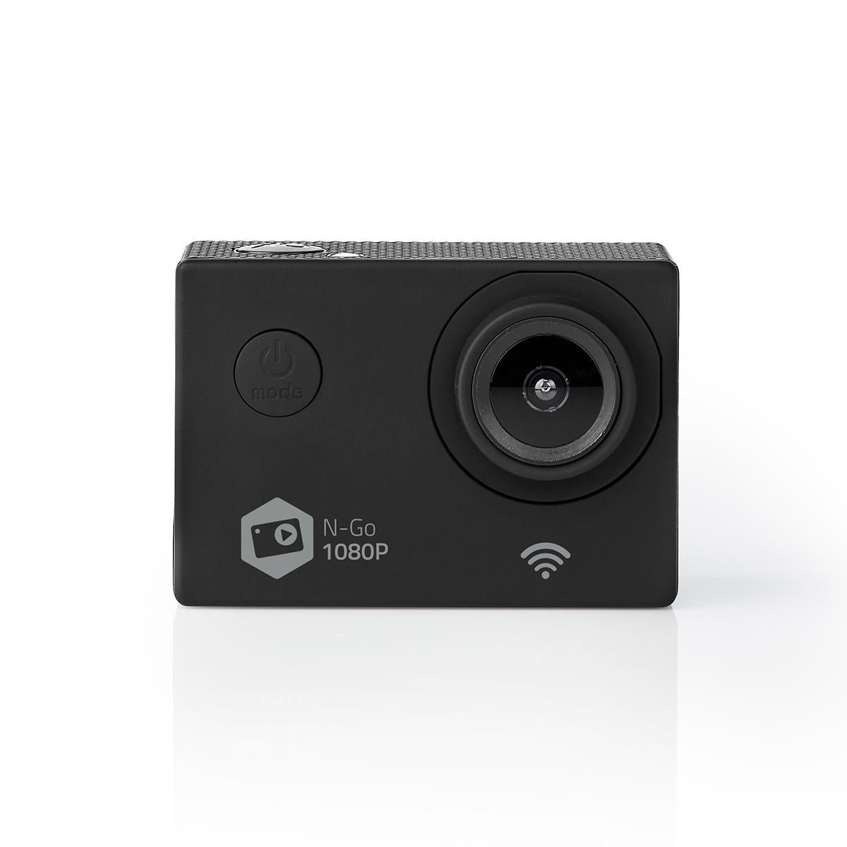 Nedis Action Cam – Unterwasserkamera, wasserdicht bis 30 m, 12 MP, 1080p, 30 fps, schwarz