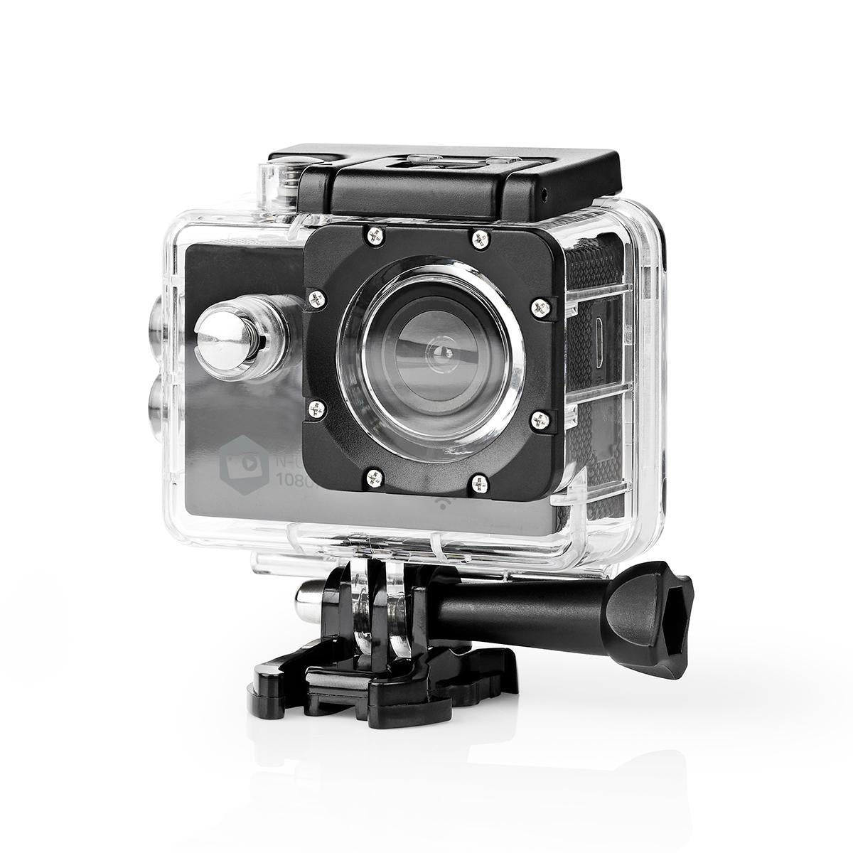 Nedis Action Cam – Unterwasserkamera, wasserdicht bis 30 m, 12 MP, 1080p, 30 fps, schwarz