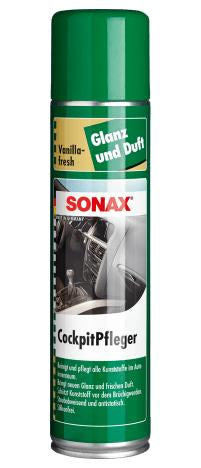 Sonax Cockpit-Pflege Vanille – für Innenraum, Kunststoff & Holz – 400 ml