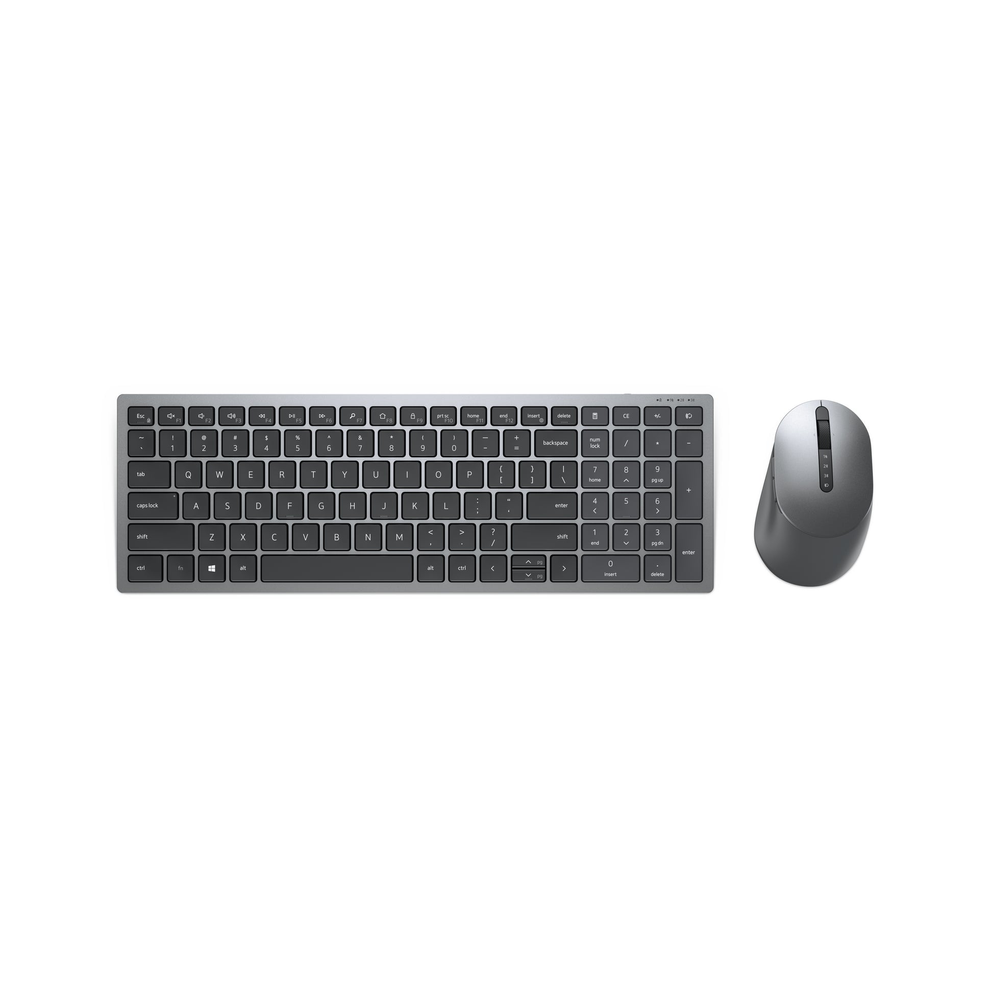 DELL KM7120W – Tastatur, kabellos (Bluetooth/2,4 GHz), US-Layout (EN) – für Windows, macOS & Android u. a.
