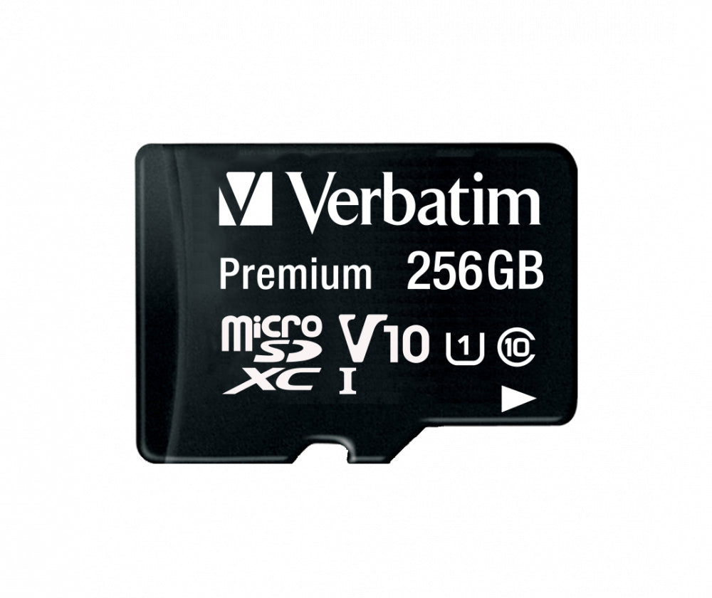 Verbatim Micro-SDXC-Karte – 256 GB, Klasse 10, inkl. SD-Adapter