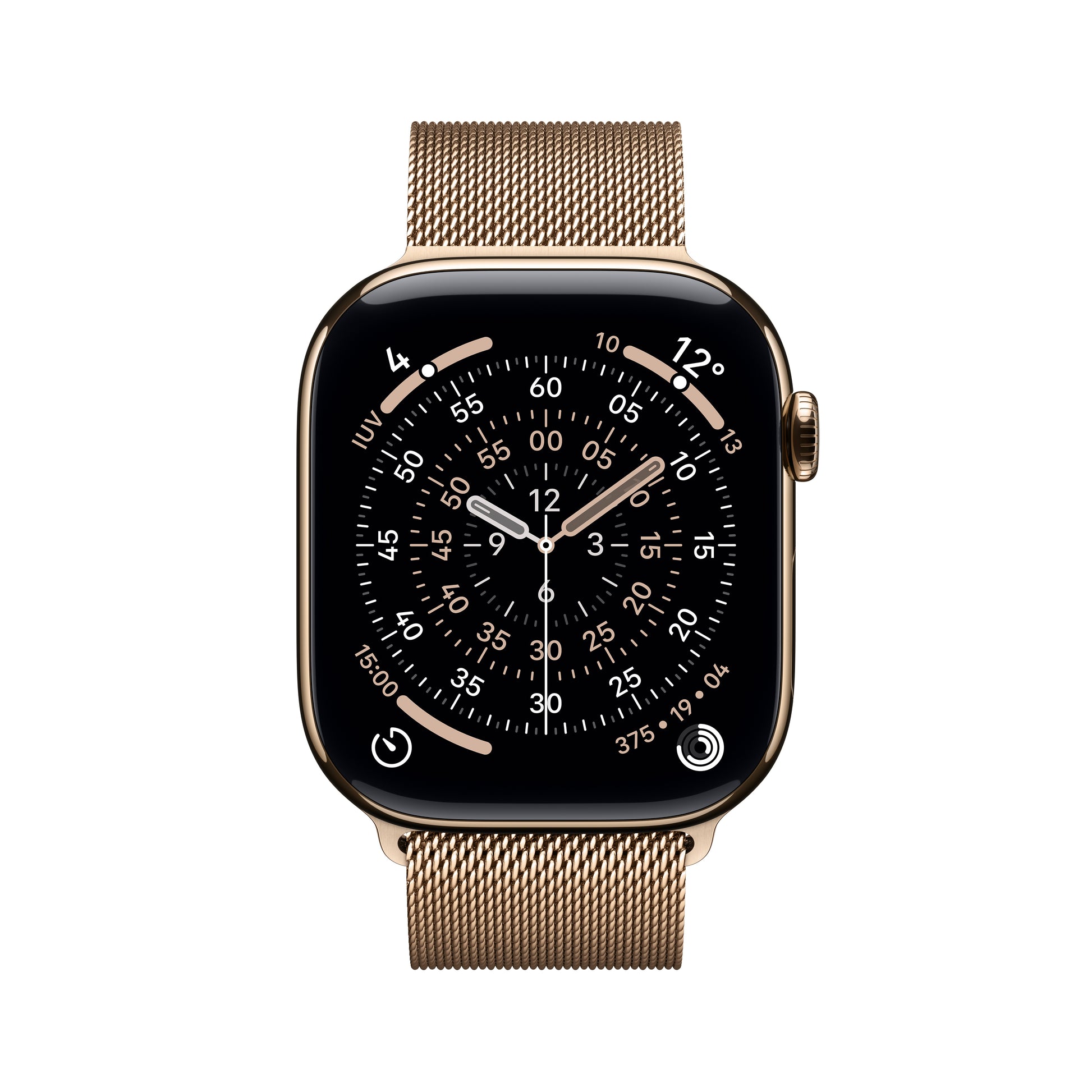 Apple Watch Series 11 46 mm GPS + Cellular – Titan, Milanese Loop, M/L, 50 m, für iPhone
