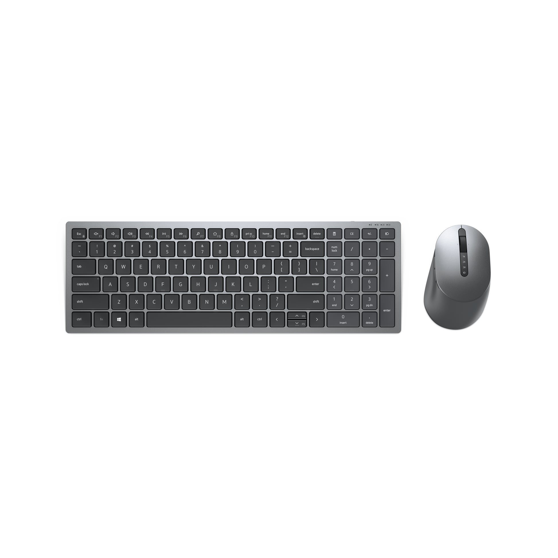 DELL Tastatur, kabellos (Bluetooth/2,4 GHz), US-Layout (EN) – für Windows, macOS & Android u. a.