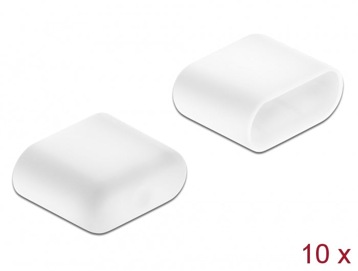 DeLOCK Staubschutz – USB-C – Weiss – 10er-Set