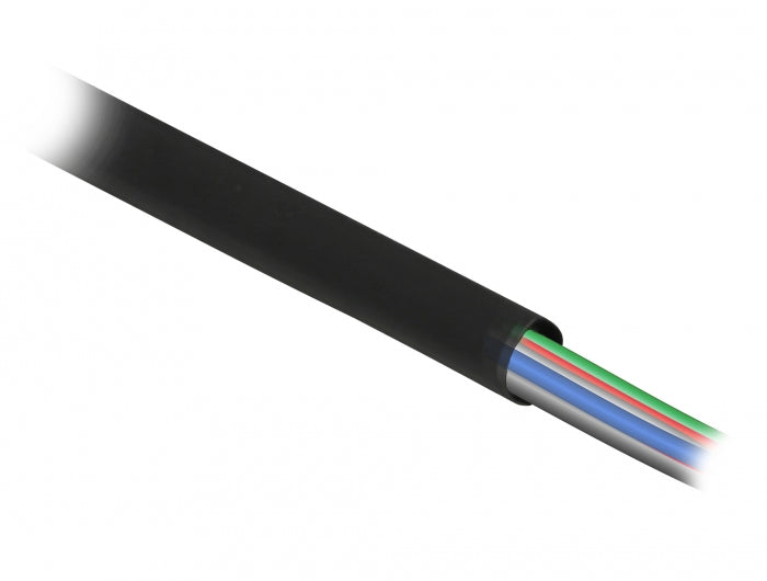 DeLOCK Schrumpfschlauch, Ø 19,1 mm × 2 m, Schrumpfungsrate 4:1 – Schwarz