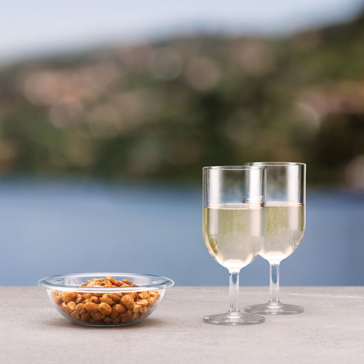 Bodum Weissweinglas – 6er Set, 270 ml, Ø 6,7 cm, H 16,2 cm, Kunststoff, Transparent, spülmaschinenfest