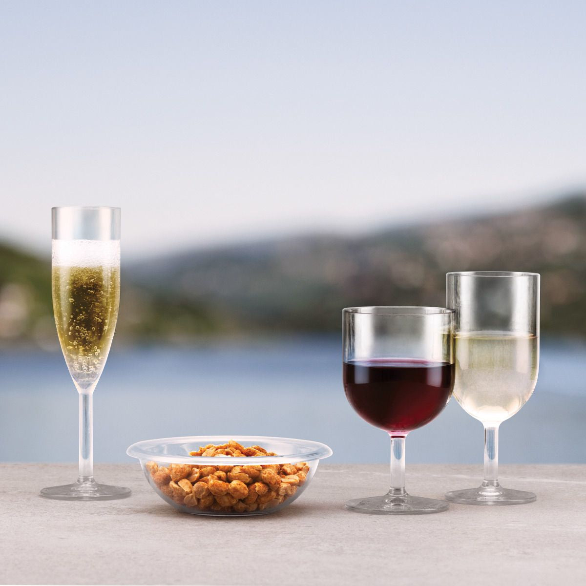 Bodum Weissweinglas – 6er Set, 270 ml, Ø 6,7 cm, H 16,2 cm, Kunststoff, Transparent, spülmaschinenfest