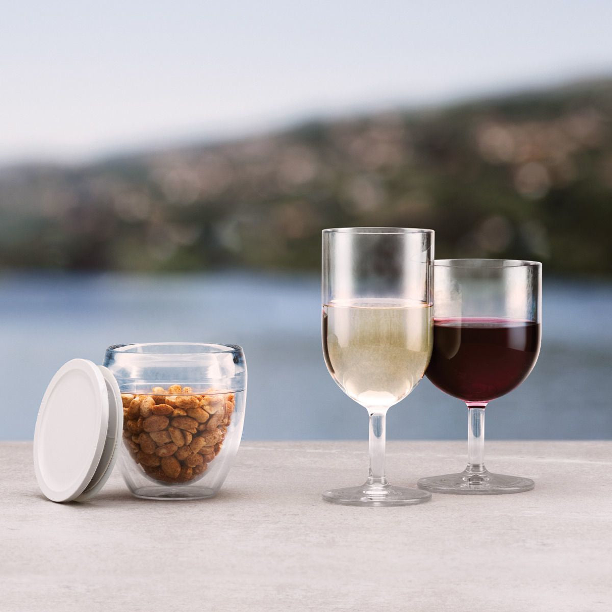 Bodum Weissweinglas – 6er Set, 270 ml, Ø 6,7 cm, H 16,2 cm, Kunststoff, Transparent, spülmaschinenfest