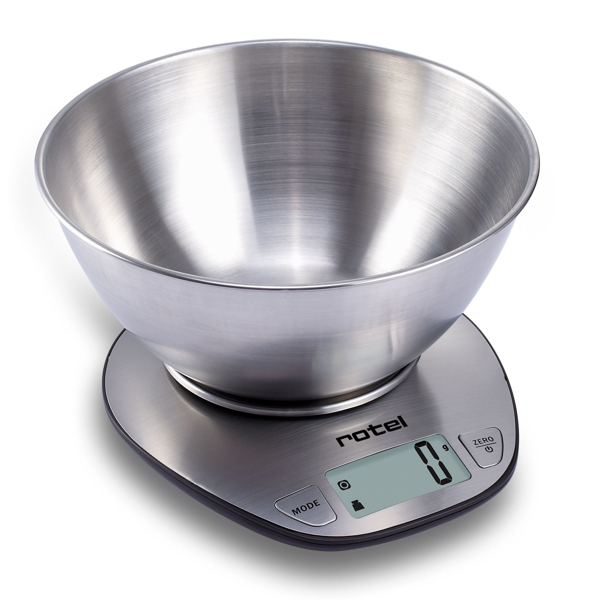 Rotel U490CH1 – Küchenwaage, bis 5 kg, 1 g Teilung, mit Schüssel, Tara