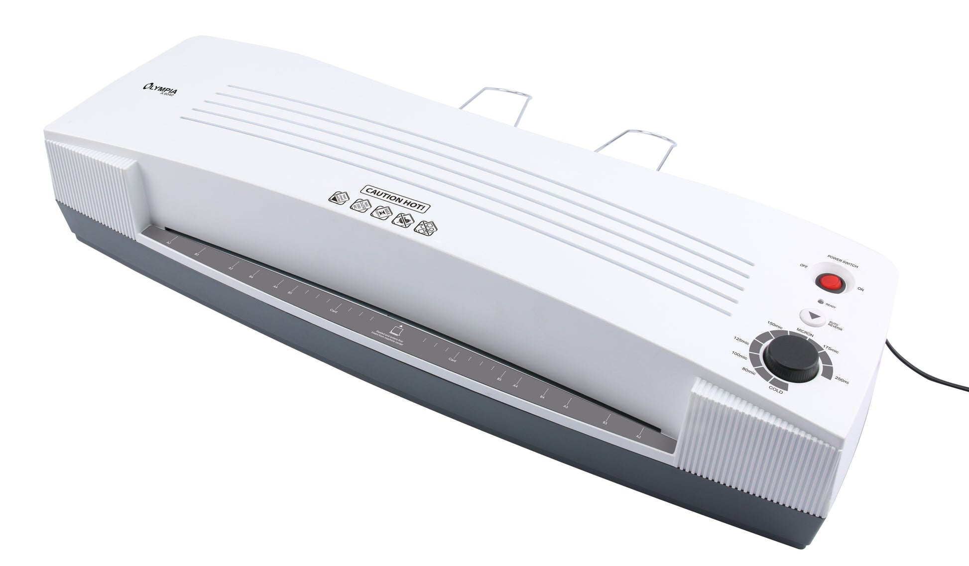 Olympia A 6040 Laminiergerät A2 – 4-Rollen, 250 µm, Kaltlamination, Aufheizzeit 8 Min., Rücklauffunktion