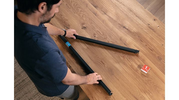 tesa Fliegengitter, faltbar – für Fenster – 80 × 80 bis 140 × 140 cm – weiss
