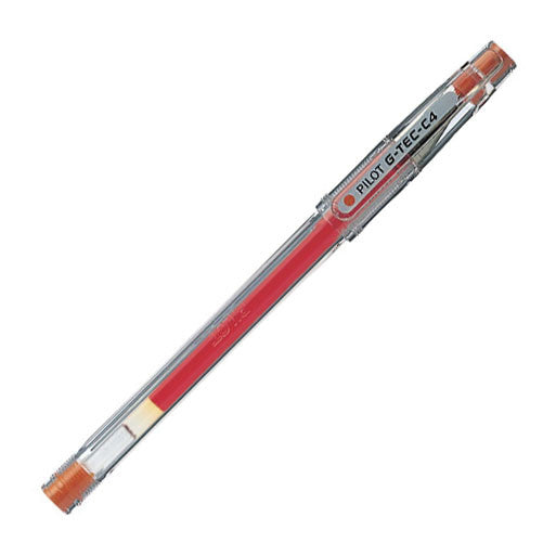 Pilot G-TEC C4 Gelschreiber, Druckmechanik – Rot, Spitze 0,4 mm, 1 Stk.