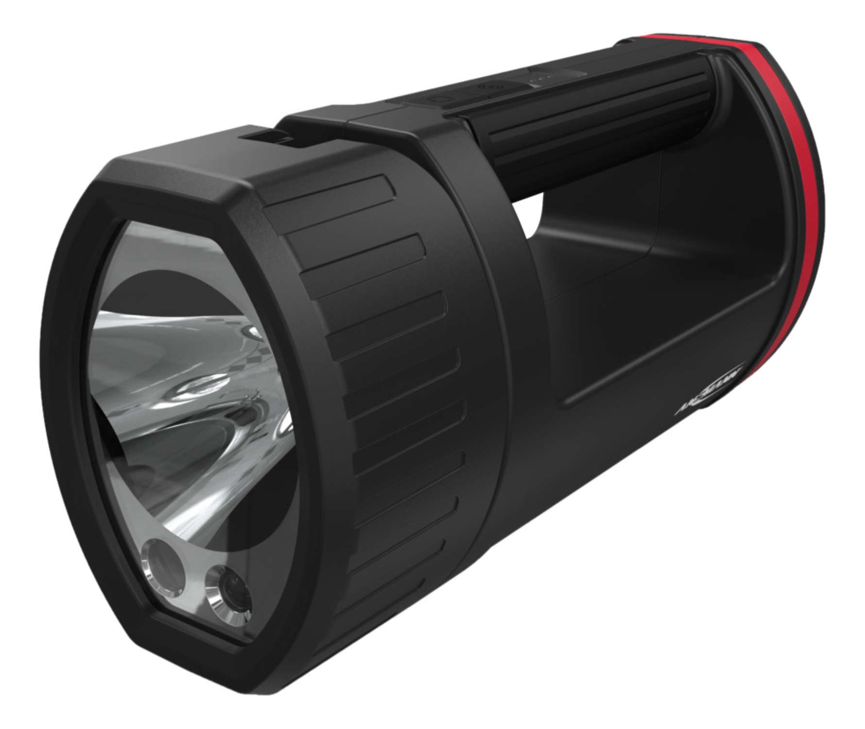 Ansmann Taschenlampe – 1700 lm, 470 m, IP20, Akku 10400 mAh, USB, Modi – Schwarz