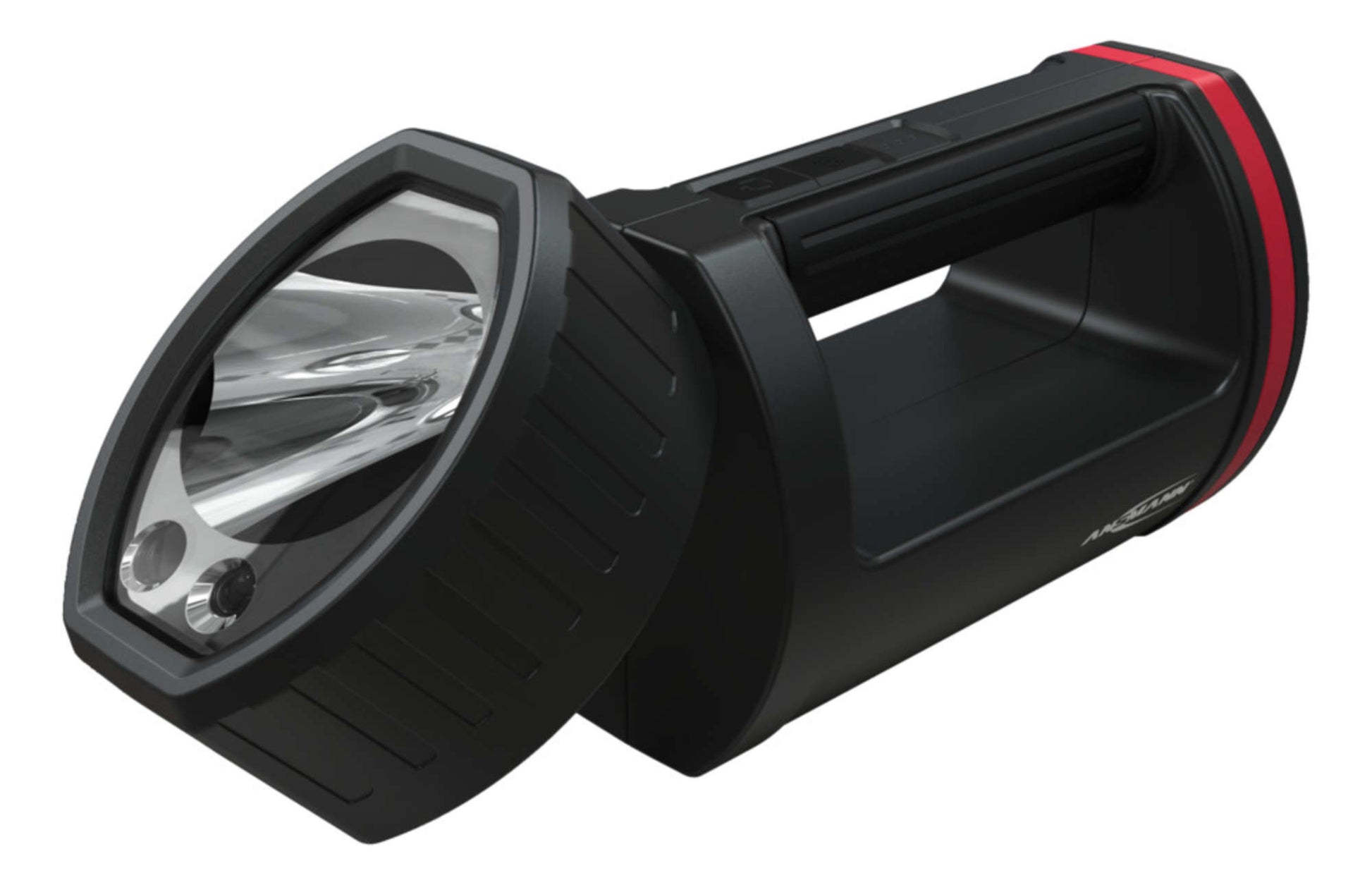 Ansmann Taschenlampe – 1700 lm, 470 m, IP20, Akku 10400 mAh, USB, Modi – Schwarz
