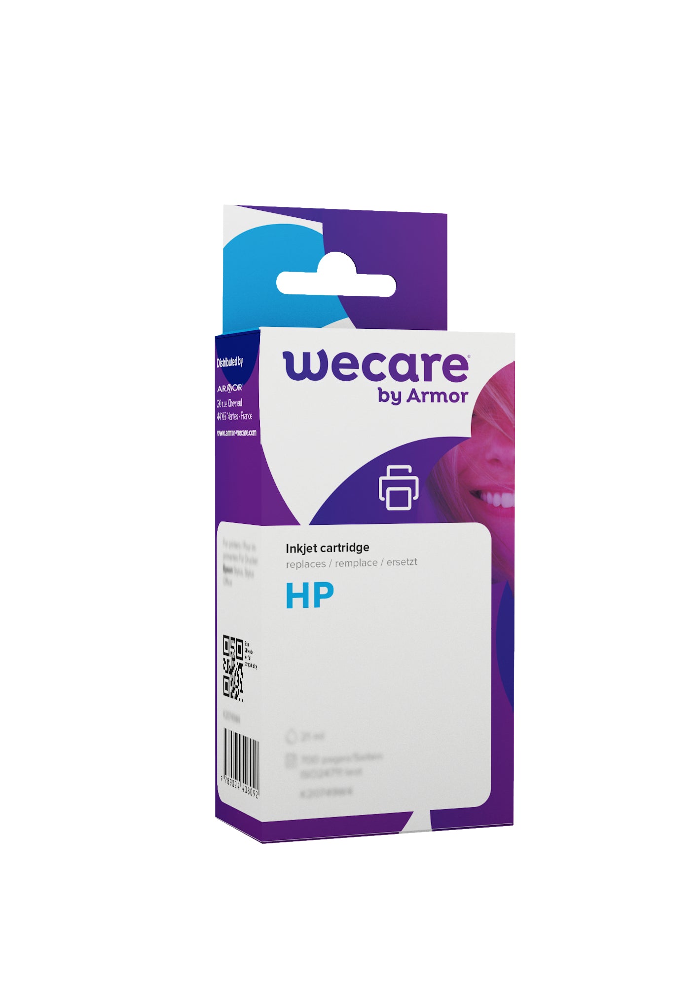 Wecare 62XL Dreifarbig Tintenpatrone (Kompatibel) – 21 ml – für HP Officejet 5700/5740, Envy 5540/5600 …