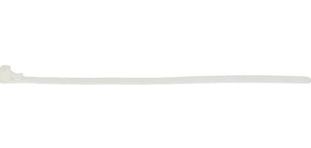 Max Hauri AG Max Hauri Kabelbinder, 200×7,5 mm, 20er-Pack, natur, wiederverwendbar