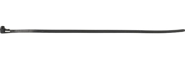 Max Hauri AG Max Hauri Kabelbinder, 300×7,5 mm, 20er-Pack, wiederverwendbar – schwarz