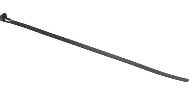 Max Hauri AG Max Hauri Kabelbinder, 300×7,5 mm, 20er-Pack, wiederverwendbar – schwarz