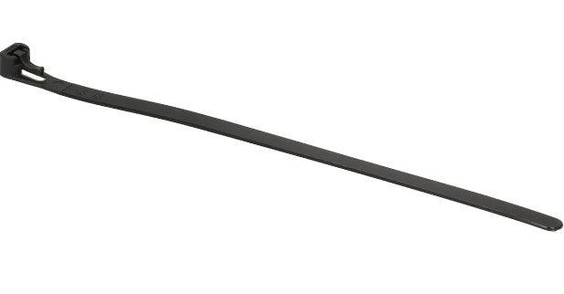 Max Hauri AG Max Hauri Kabelbinder, 7,5×200 mm, 20er-Pack, wiederverwendbar – schwarz
