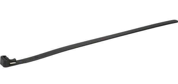 Max Hauri AG Max Hauri Kabelbinder, 7,5×200 mm, 20er-Pack, wiederverwendbar – schwarz