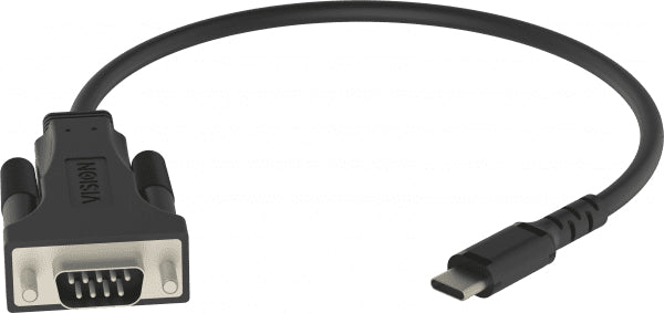 Vision TC-USBCSER/BL Seriell-Adapter USB-C zu RS-232 – Schwarz