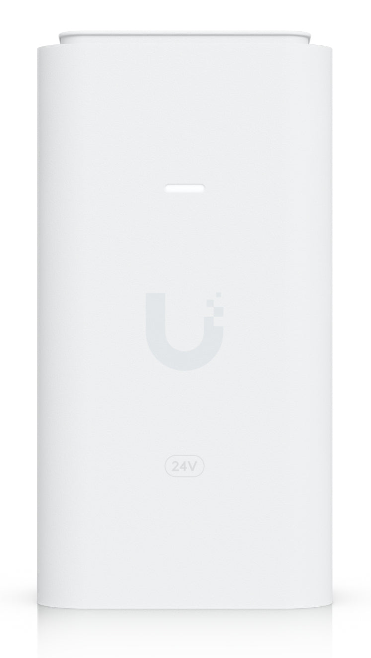 Ubiquiti UACC Adapter PoE 24-12W PoE Adapter 12 W – 2,5 Gigabit Ethernet, RJ-45×2 – 24 V PoE – Weiss