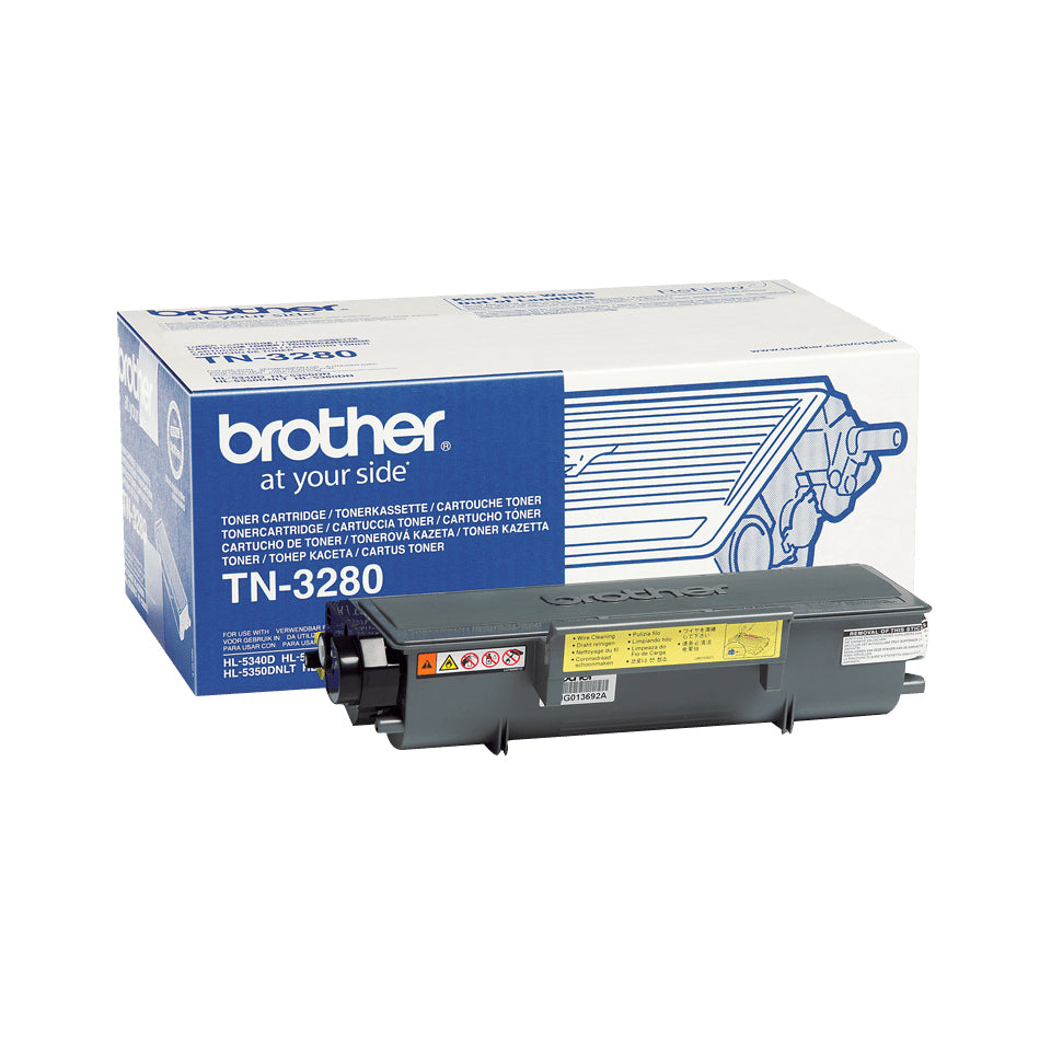 Brother Toner – Schwarz, 8000 Seiten – für Mono-Laserdrucker/Multifunktionsgeräte