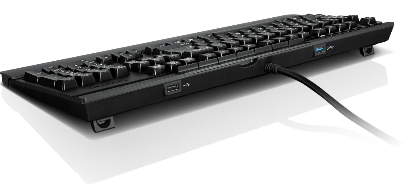 Lenovo Enhanced Performance Gen II – Tastatur – kabelgebunden – USB-A – mit Handgelenkauflage – schwarz