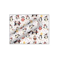 Braun + Company Geschenkpapier – Pingie Kiss (Weihnachten) – Papier, weiss, 700 × 2000 mm