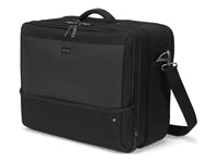 DICOTA Notebook-Tasche bis 17,3" – Trolley-Band, Schultergurt – Schwarz